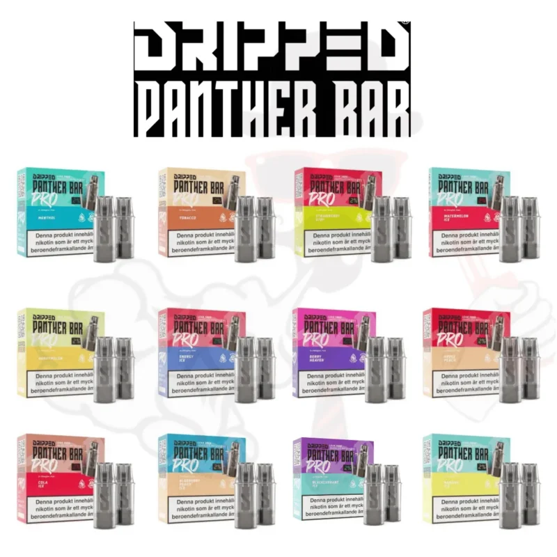 Dripped Panther Bar Pro Mesh Pod 1600 Bloss 2-Pack (Endast Smak)